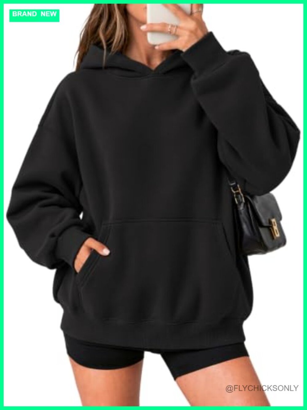 Oversized Fleece Hoodie Sweatshirt with Pocket Pullover